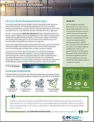 IFC Green Bonds Fact Sheet
