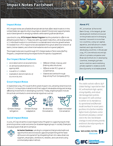 IFC Impact Notes Fact Sheet