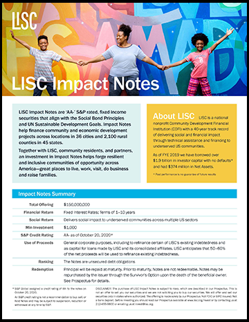 LISC Impact Notes Fact Sheet