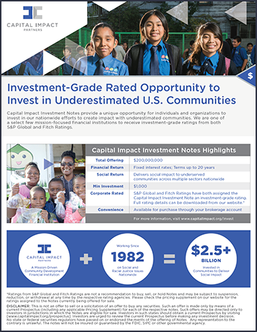 Capital Impact Partners Fact Sheet