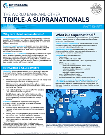 The World Bank and Other Supranationals